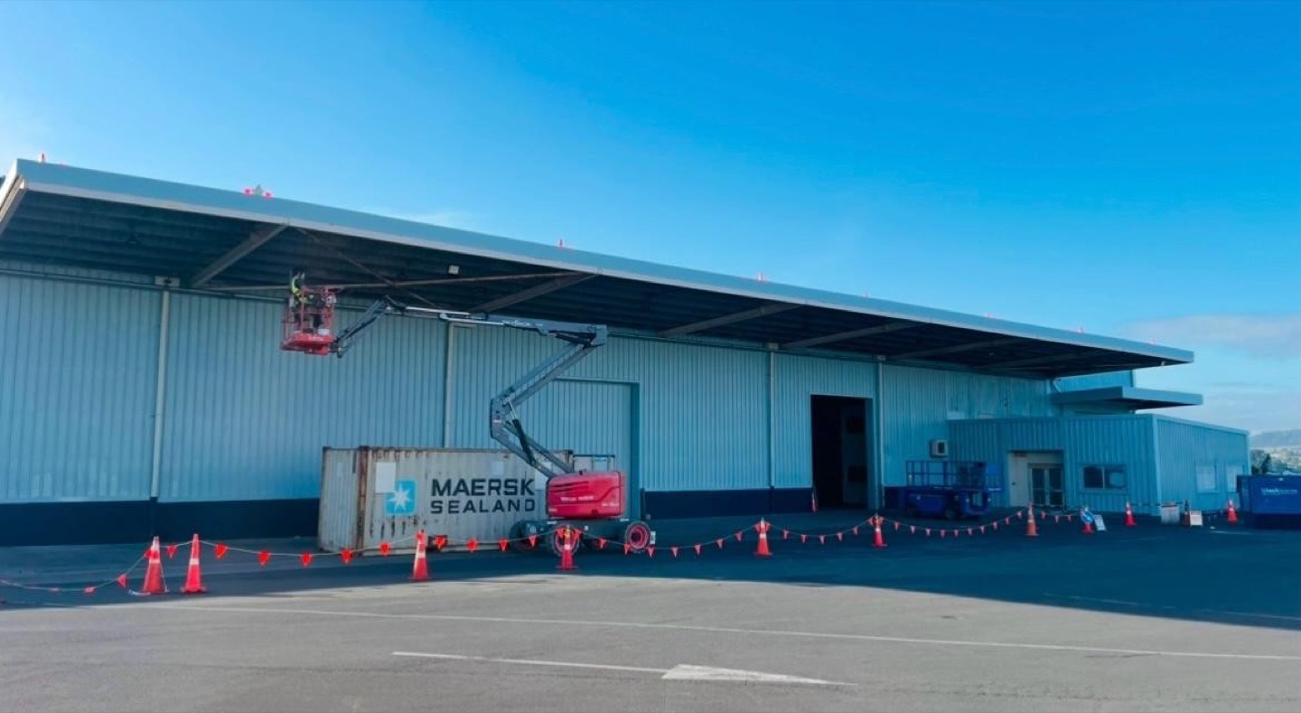 Auckland commercial building exterior before repainting